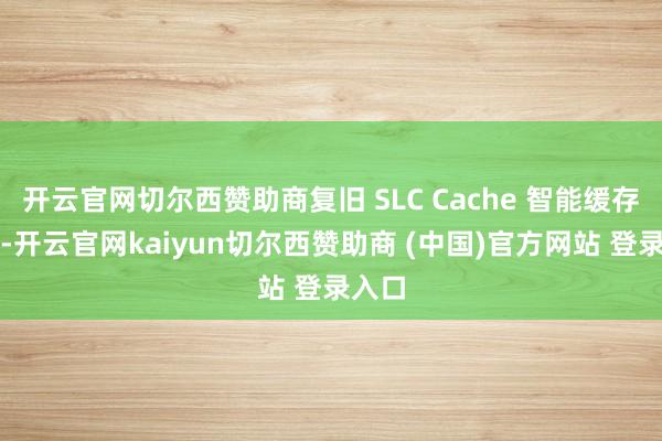 开云官网切尔西赞助商复旧 SLC Cache 智能缓存技巧-开云官网kaiyun切尔西赞助商 (中国)官方网站 登录入口