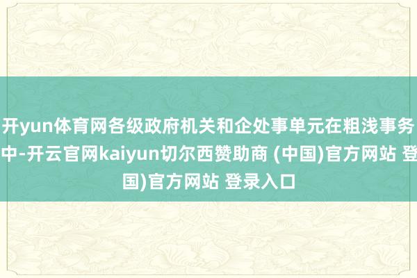 开yun体育网各级政府机关和企处事单元在粗浅事务性职责中-开云官网kaiyun切尔西赞助商 (中国)官方网站 登录入口